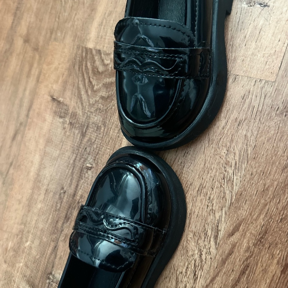 Classic Black Kids Loafers